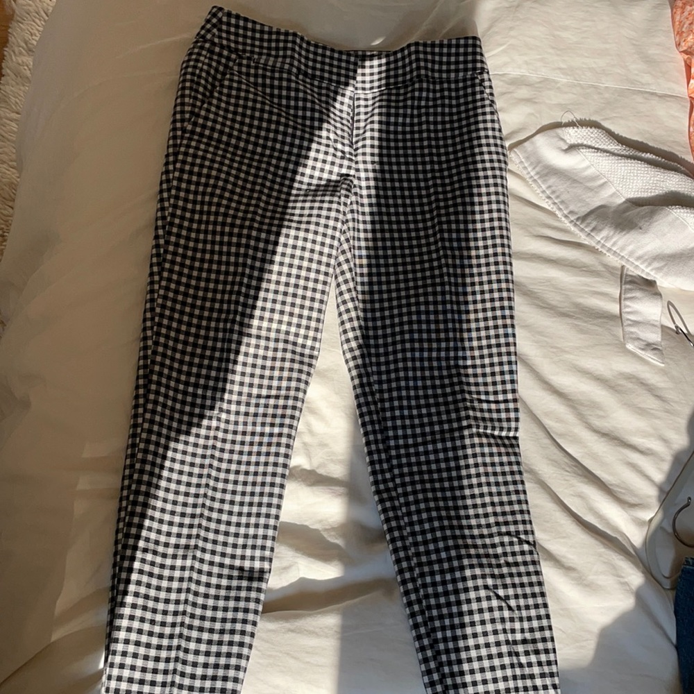 Ann Taylor loft gingham trouser